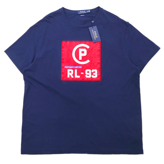 日本然リトテ-古着オンライン-POLO RALPH LAUREN カプセルコレクション CP RL-93 Tシャツ XL ネイビー コットン CAPSULE 未使用品-POLO RALPH LAUREN Capsule Collection CP RL-93 T-shirt XL Navy Cotton Capsule Unused