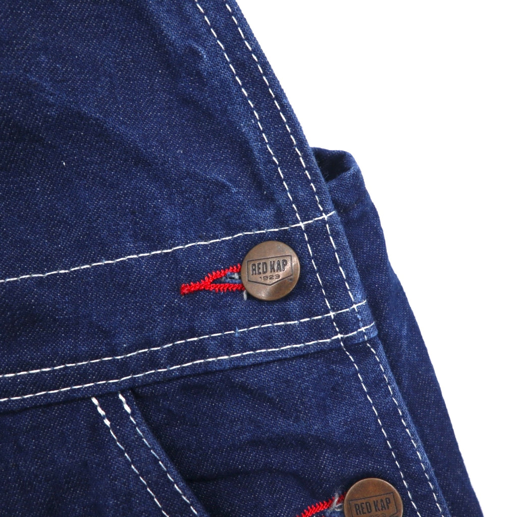 RED KAP Denim Overalls L Indigo Blue BD10DN Made in Mexico