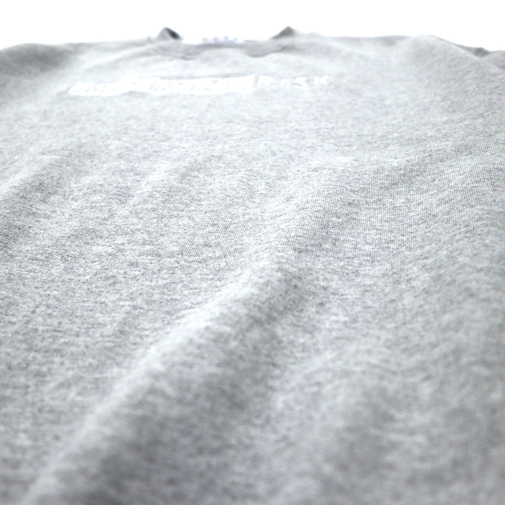 Champion ECO Crew Neck Sweatshirt 2XL Gray Cotton Brushed Back MINIMIZE RISK Embroidery Made in El Salvador