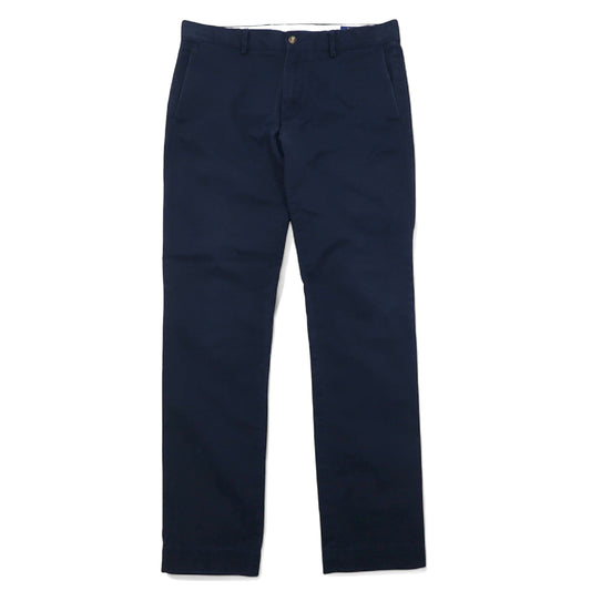 日本然リトテ-古着オンライン-POLO RALPH LAUREN ストレッチ スリムフィット チノパンツ 31 ネイビー コットン-POLO RALPH LAUREN Stretch Slim Fit Chino Pants 31 Navy Cotton