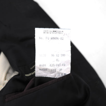 Paul Smith 90年代 SUPER 100's 3B スーツ セットアップ XL グレー チェック ウール VITALE BARBERIS CANONICO イタリア製生地 日本製