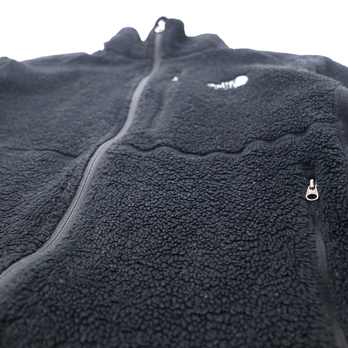 THE NORTH FACE サミットシリーズ フルジップ フリースジャケット L ブラック POLARTEC ポリエステル ワンポイントロゴ刺繍 SUMMIT SERIES