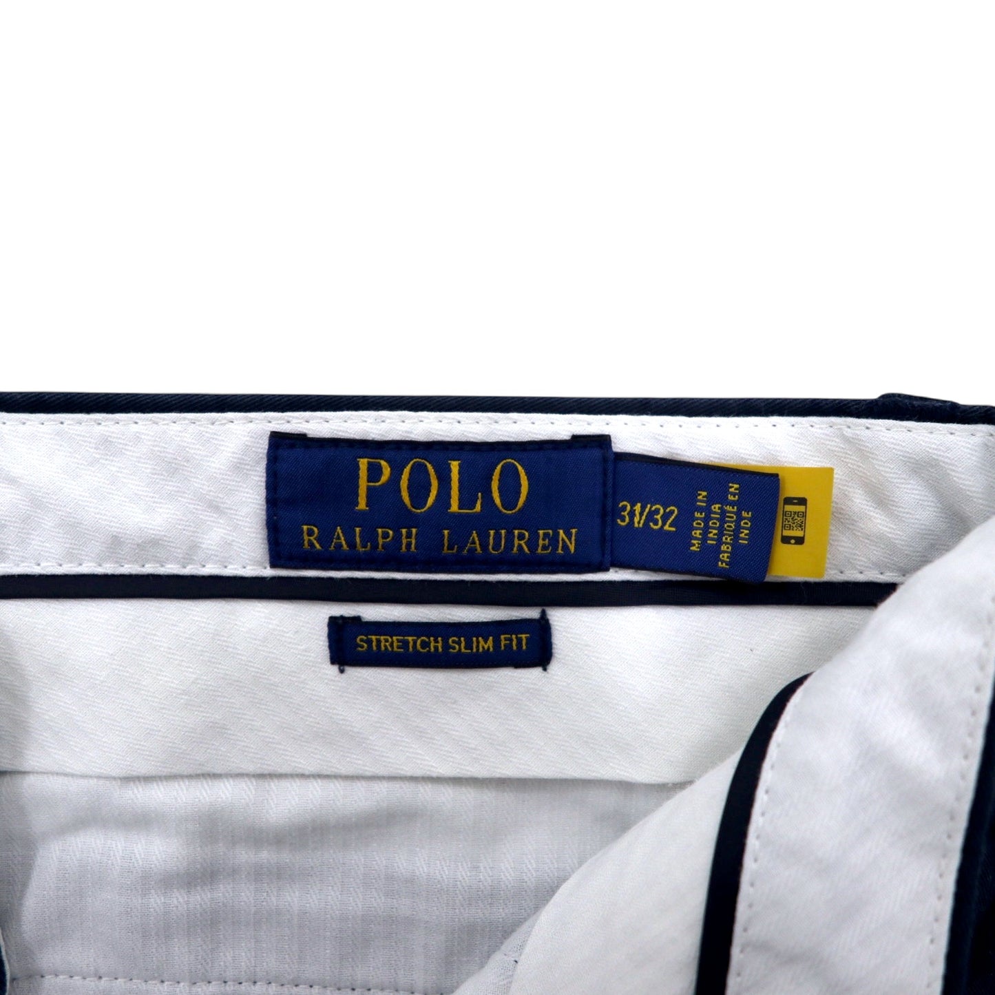 POLO RALPH LAUREN ストレッチ スリムフィット チノパンツ 31 ネイビー コットン