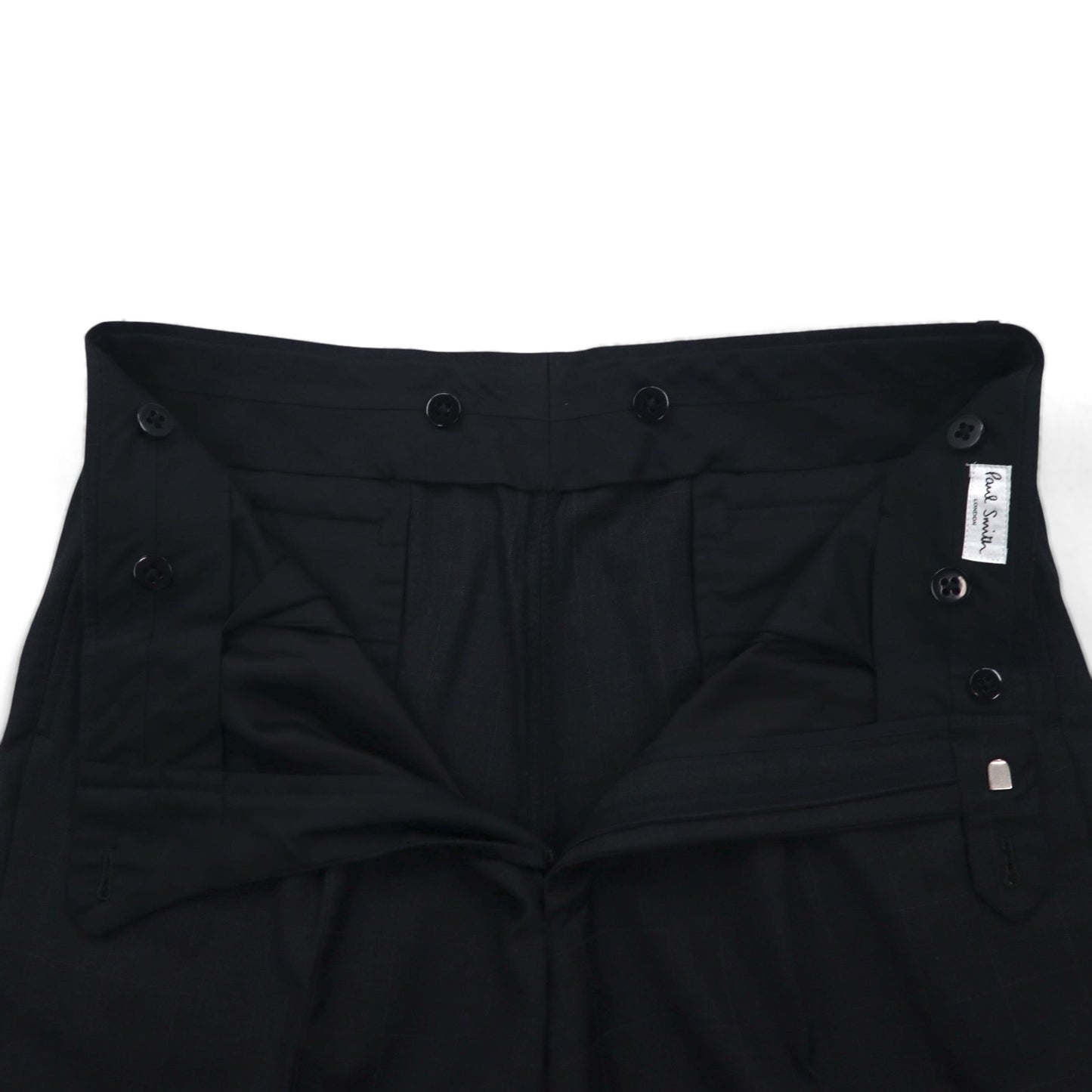 Paul Smith 90年代 SUPER 100's 3B スーツ セットアップ XL グレー チェック ウール VITALE BARBERIS CANONICO イタリア製生地 日本製