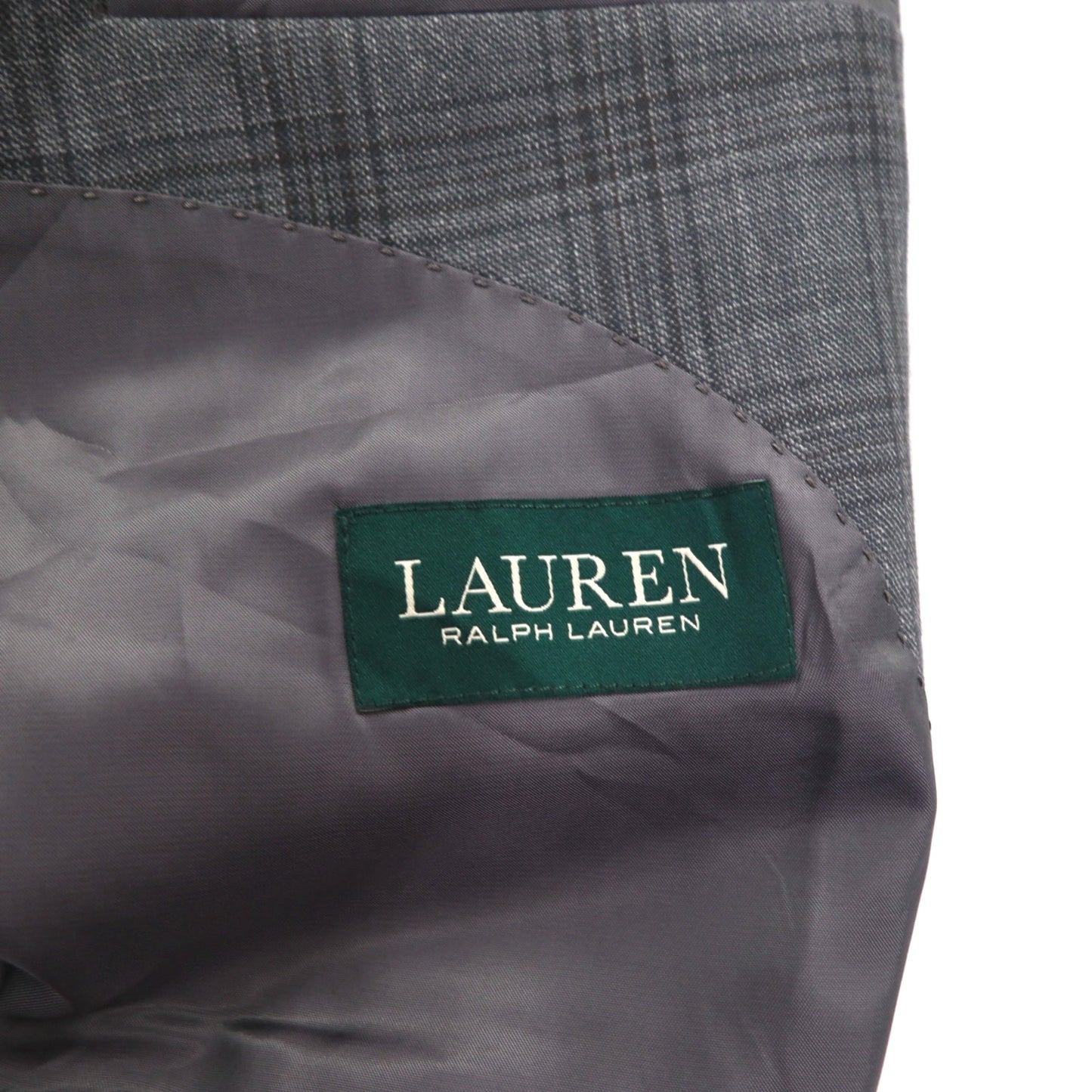 LAUREN RALPH LAUREN 2B テーラードジャケット スーツ XL グレー チェック Macy's 別注