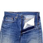 Levi's USA made 90s denim pants size 31 blue cotton 525 button lining zipper fly 505-0217