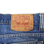 Levi's USA made 90s denim pants size 31 blue cotton 525 button lining zipper fly 505-0217