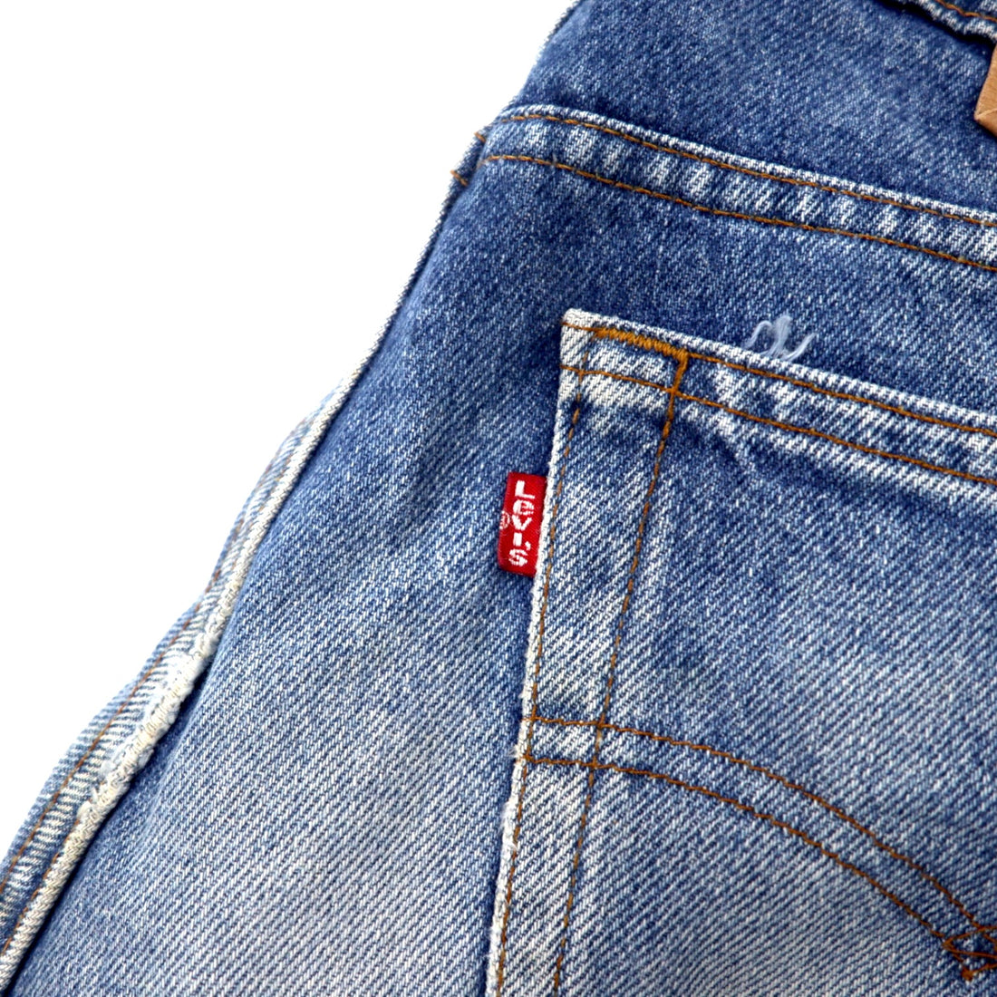Levi's USA made 90s denim pants size 31 blue cotton 525 button lining zipper fly 505-0217