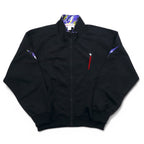 CONVERSE 90s Track Jacket Jersey M Black Polyester Logo Embroidery