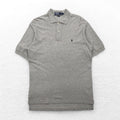 Polo by Ralph Lauren 90s Polo Shirt, Medium, Grey, Cotton, Small Pony Embroidery