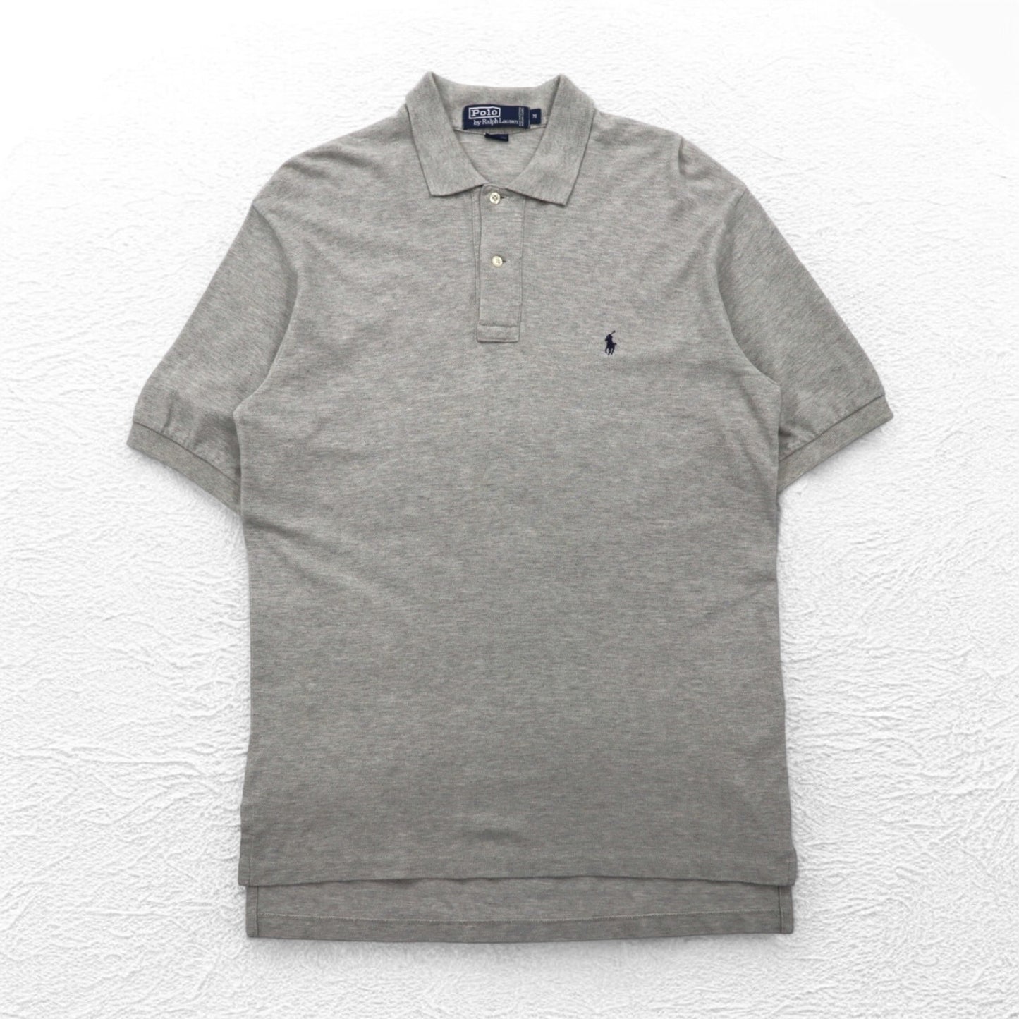 Polo by Ralph Lauren 90年代 ポロシャツ M グレー コットン スモールポニー刺繍