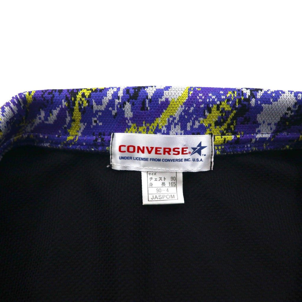 CONVERSE 90s Track Jacket Jersey M Black Polyester Logo Embroidery
