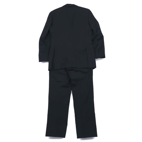 BURBERRY 2B Suit Setup L Black Shadow Striped Wool Japan Made