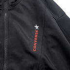 CONVERSE 90s Track Jacket Jersey M Black Polyester Logo Embroidery