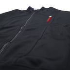 CONVERSE 90s Track Jacket Jersey M Black Polyester Logo Embroidery