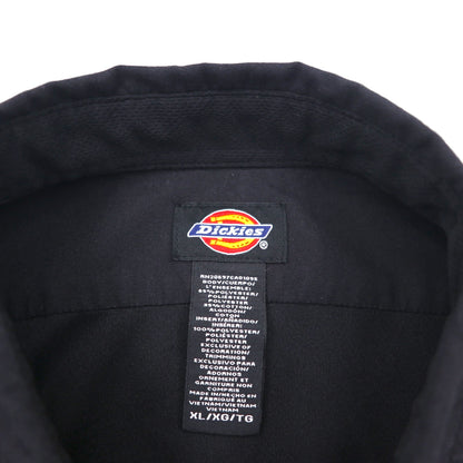 Dickies 半袖 ワークシャツ XL ブラック ポリエステル コットン アメリカ企業 NASTC LS516