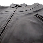 STORMTECH CLASSICS Full-Zip Leather Jacket, Brown, Size L