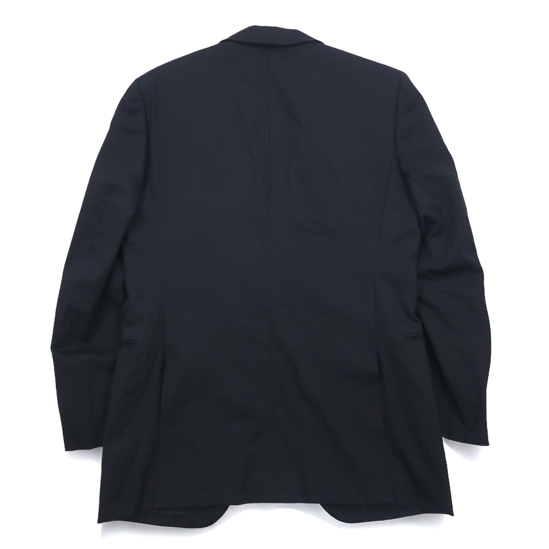 BURBERRY 2B Suit Setup L Black Shadow Striped Wool Japan Made