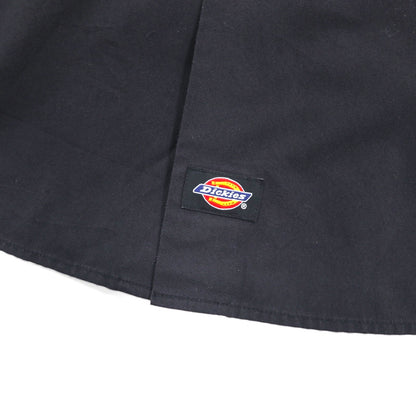 Dickies 半袖 ワークシャツ XL ブラック ポリエステル コットン アメリカ企業 NASTC LS516