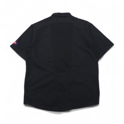 Dickies 半袖 ワークシャツ XL ブラック ポリエステル コットン アメリカ企業 NASTC LS516