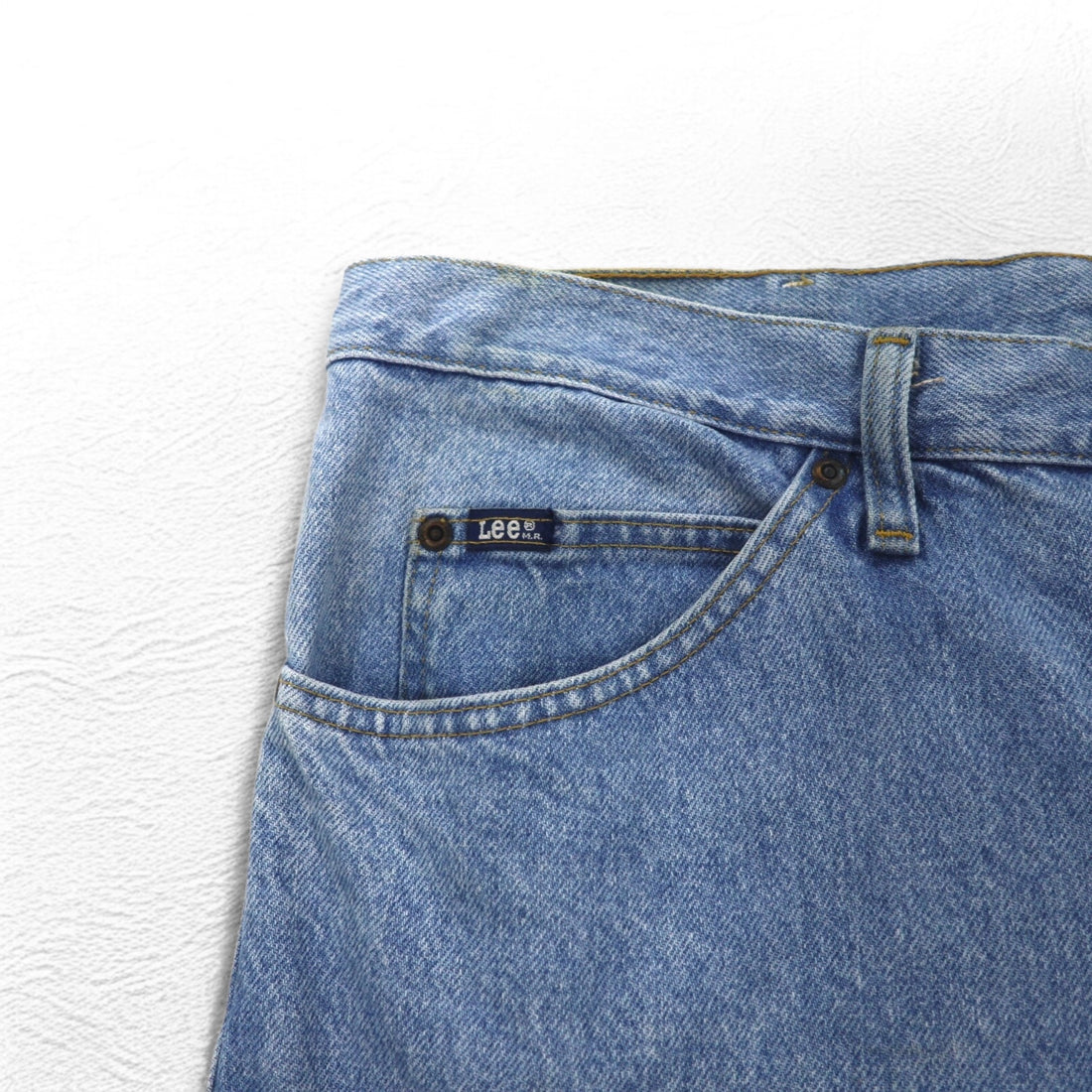 Lee 90s Washed Denim Pants L Light Blue Zipper Fly 2008991 Made in Costa Rica