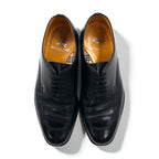 BURBERRY Split-Toe U-Tip Dress Shoes, Size 26.5cm, Black Leather, Wingtip, BU1430