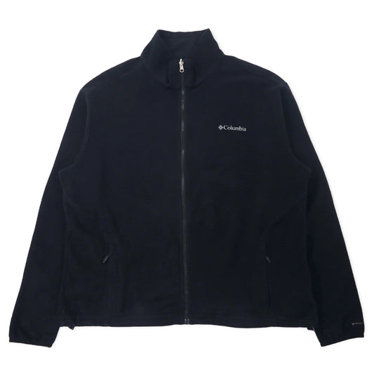 Columbia INTERCHANGE OMNI-HEAT フルジップ フリースジャケット XL ブラック ポリエステル ワンポイントロゴ刺繍 XM6959