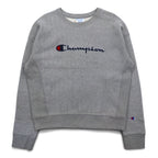 Champion Reverse Weave Sweatshirt, XL, Grey, Script Logo, Blue Single Tag, Reprint, Made in Honduras