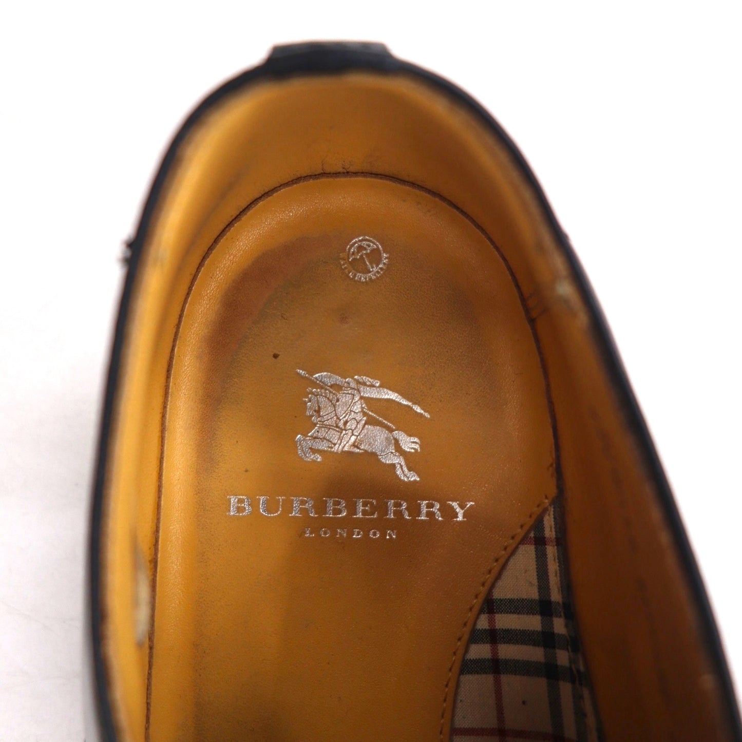 BURBERRY スプリットトゥ Uチップ ドレスシューズ 26.5cm ブラック レザー 外羽根 BU1430