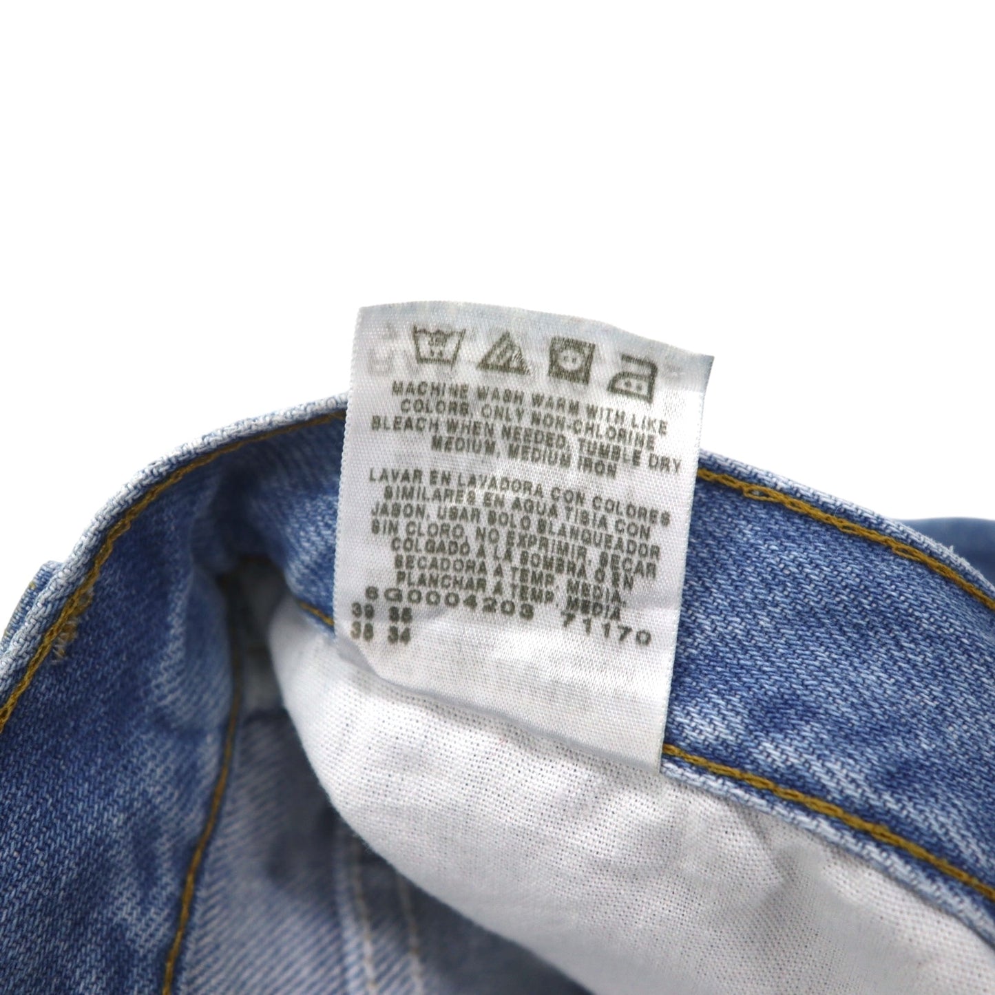 Lee 90年代 ウォッシュド デニムパンツ L ライト ブルー ジッパーフライ 2008991 コスタリカ製