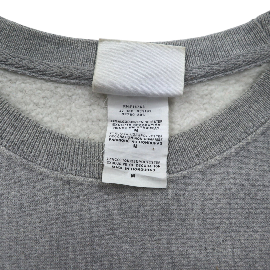 Champion Reverse Weave Sweatshirt, XL, Grey, Script Logo, Blue Single Tag, Reprint, Made in Honduras