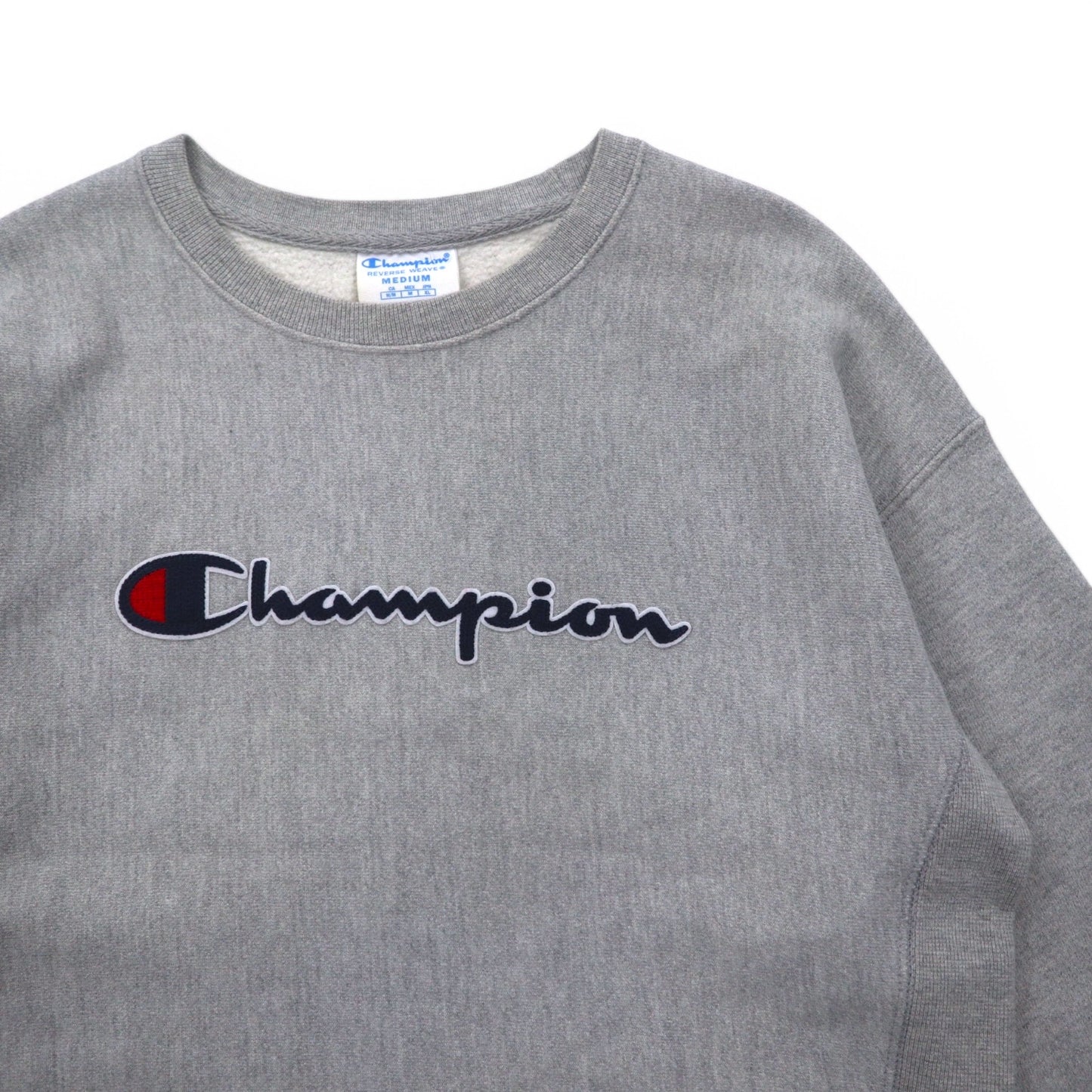 Champion リバースウィーブ REVERSE WEAVE スウェット XL グレー スクリプトロゴ 青単タグ 復刻 ホンジュラス製