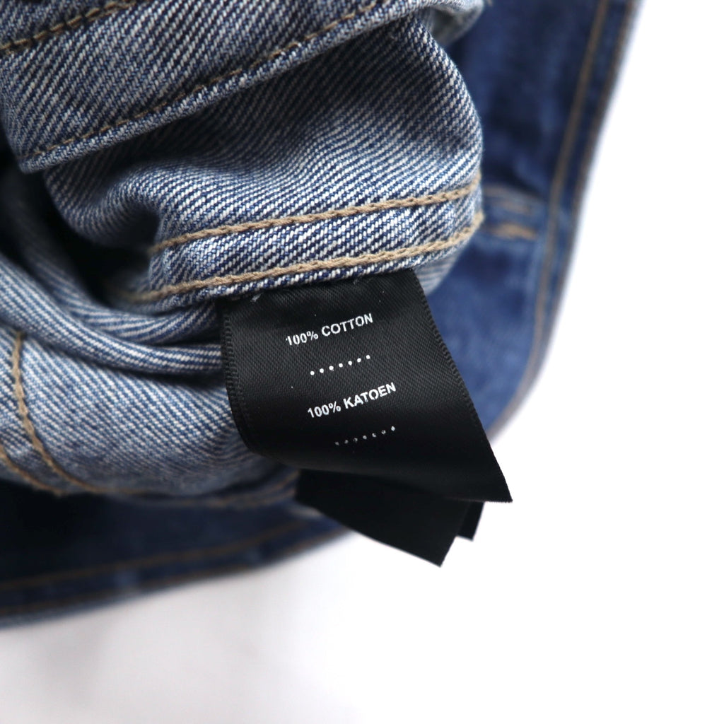 HARLEY DAVIDSON デニムジャケット Gジャン M インディゴ ブルー バックロゴ刺繍