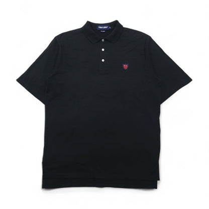 POLO GOLF RALPH LAUREN 90年代 ポロシャツ M ブラック コットン ワンポイントロゴ メキシコ製