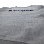 Champion Reverse Weave Sweatshirt, XL, Grey, Script Logo, Blue Single Tag, Reprint, Made in Honduras