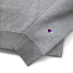 Champion Reverse Weave Sweatshirt, XL, Grey, Script Logo, Blue Single Tag, Reprint, Made in Honduras