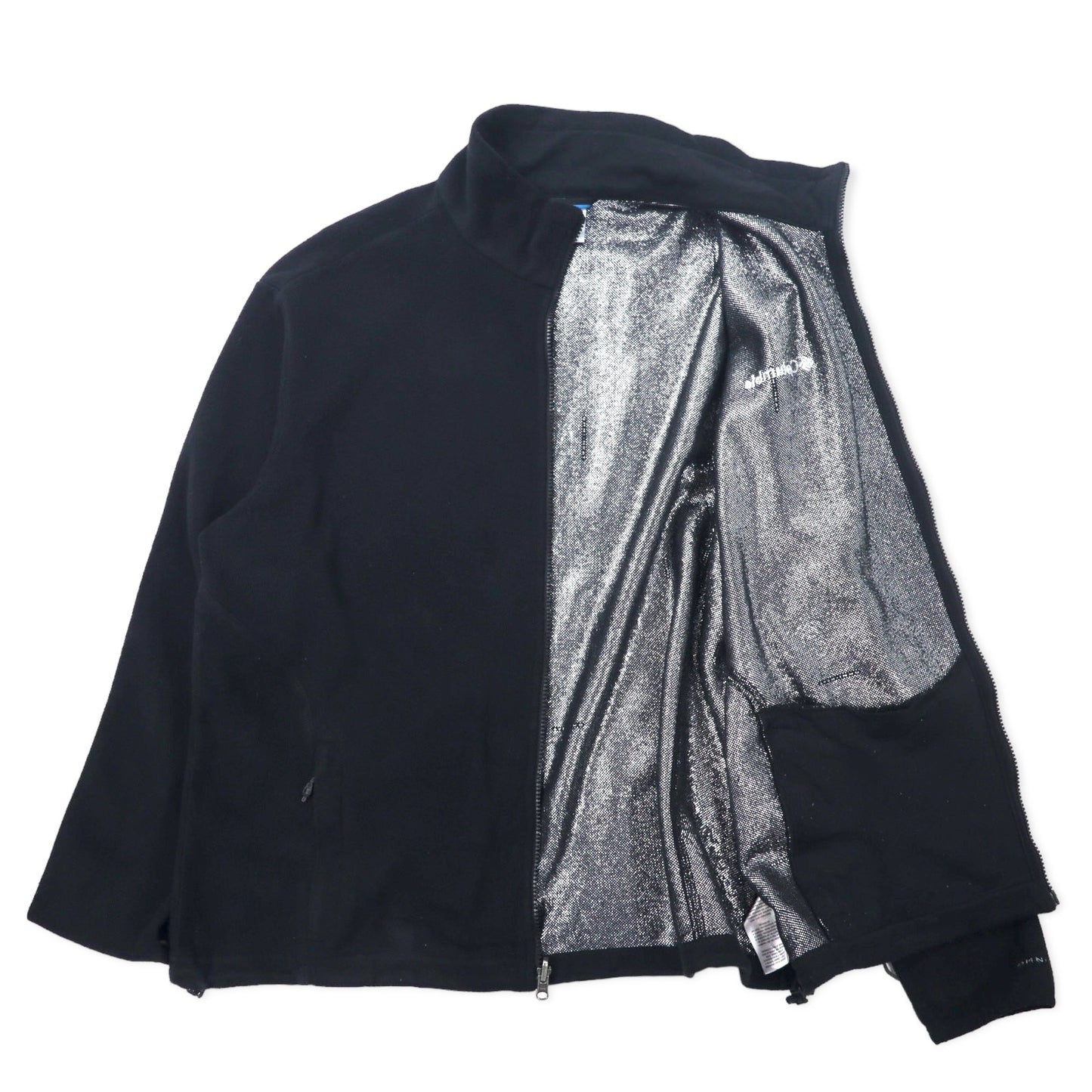 Columbia INTERCHANGE OMNI-HEAT フルジップ フリースジャケット XL ブラック ポリエステル ワンポイントロゴ刺繍 XM6959