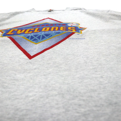 BROOKLYN CYCLONES 90年代 ベースボール プリント Tシャツ 3XL グレー FRUIT OF THE LOOM ビッグサイズ エルサルバドル製