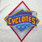 BROOKLYN CYCLONES 90年代 ベースボール プリント Tシャツ 3XL グレー FRUIT OF THE LOOM ビッグサイズ エルサルバドル製