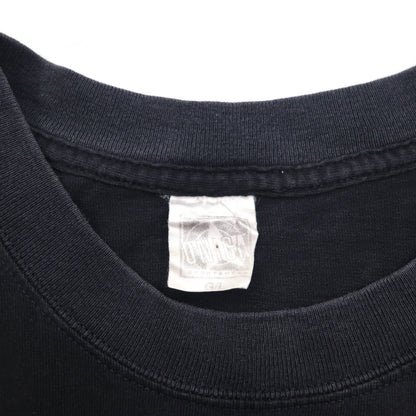 90年代 ONIGA SPORTSWEAR スノーモービル プリント Tシャツ L ブラック コットン SKI-DOO