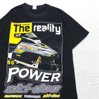 90年代 ONIGA SPORTSWEAR スノーモービル プリント Tシャツ L ブラック コットン SKI-DOO
