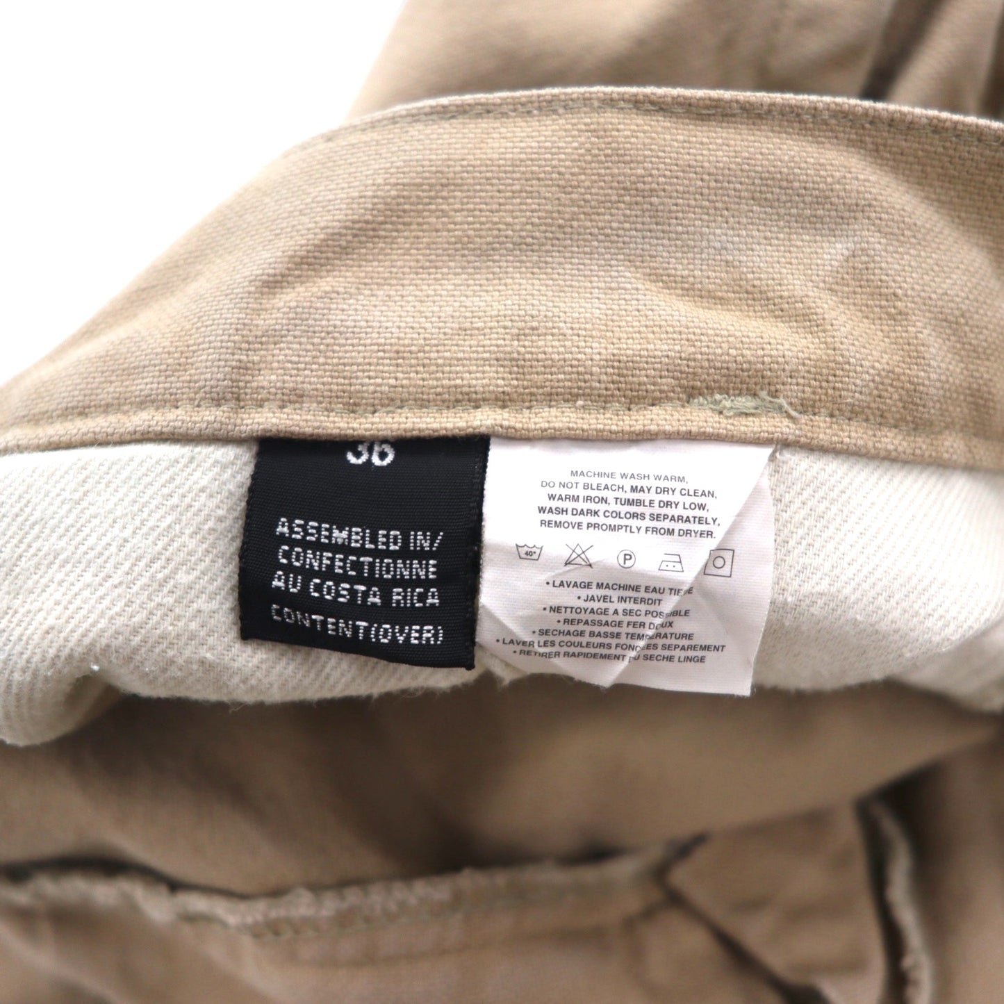 patagonia 00年代 ダック地 スタンドアップ ショーツ Stand up Organic Canvas ショートパンツ L ベージュ 57102 コスタリカ製