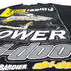 90年代 ONIGA SPORTSWEAR スノーモービル プリント Tシャツ L ブラック コットン SKI-DOO