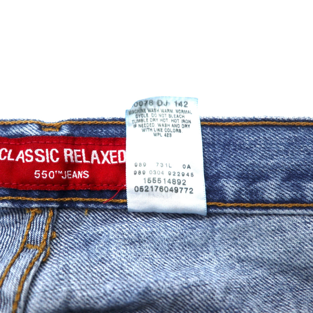 Levi's 00年代 CLASSIC RELAXED 550 テーパード デニムパンツ 14 ブルー コットン RELAXED FIT TAPERED LEG メキシコ製