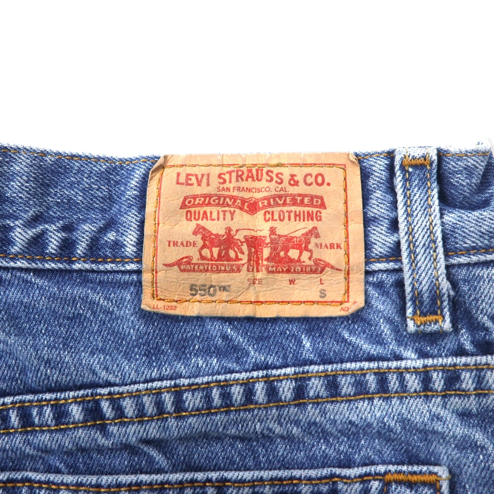 Levi's 00年代 CLASSIC RELAXED 550 テーパード デニムパンツ 14 ブルー コットン RELAXED FIT TAPERED LEG メキシコ製