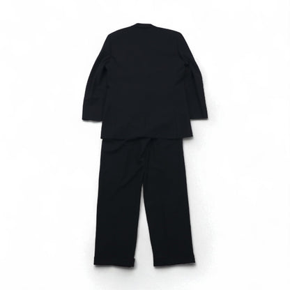 Paul Smith 90s 3B Suit Set, XL, Black Birdseye, LANIFICIO FINTES Italian Fabric, Made in Japan