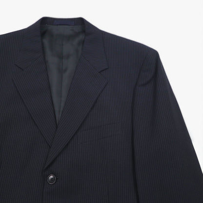 Paul Smith 90s 3B Suit Set, XL, Black Birdseye, LANIFICIO FINTES Italian Fabric, Made in Japan