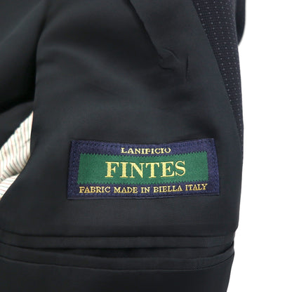 Paul Smith 90s 3B Suit Set, XL, Black Birdseye, LANIFICIO FINTES Italian Fabric, Made in Japan