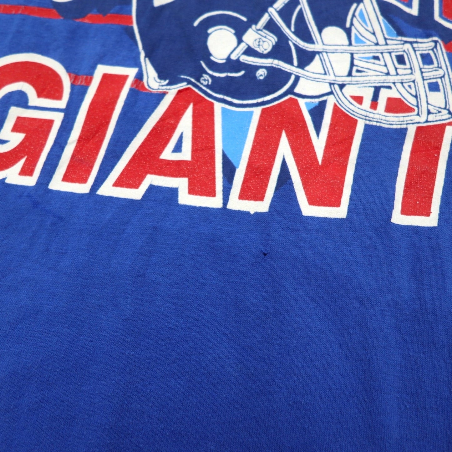 TRENCH 90年代 USA製 NEW YORK GIANTS プリント Tシャツ 2XL ブルー コットン WORLD CHAMPS