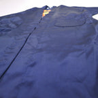 Vintage Souvenir Satin Robe Satin Ska Gown Souvenir Gown FREE Navy Dragon Embroidery